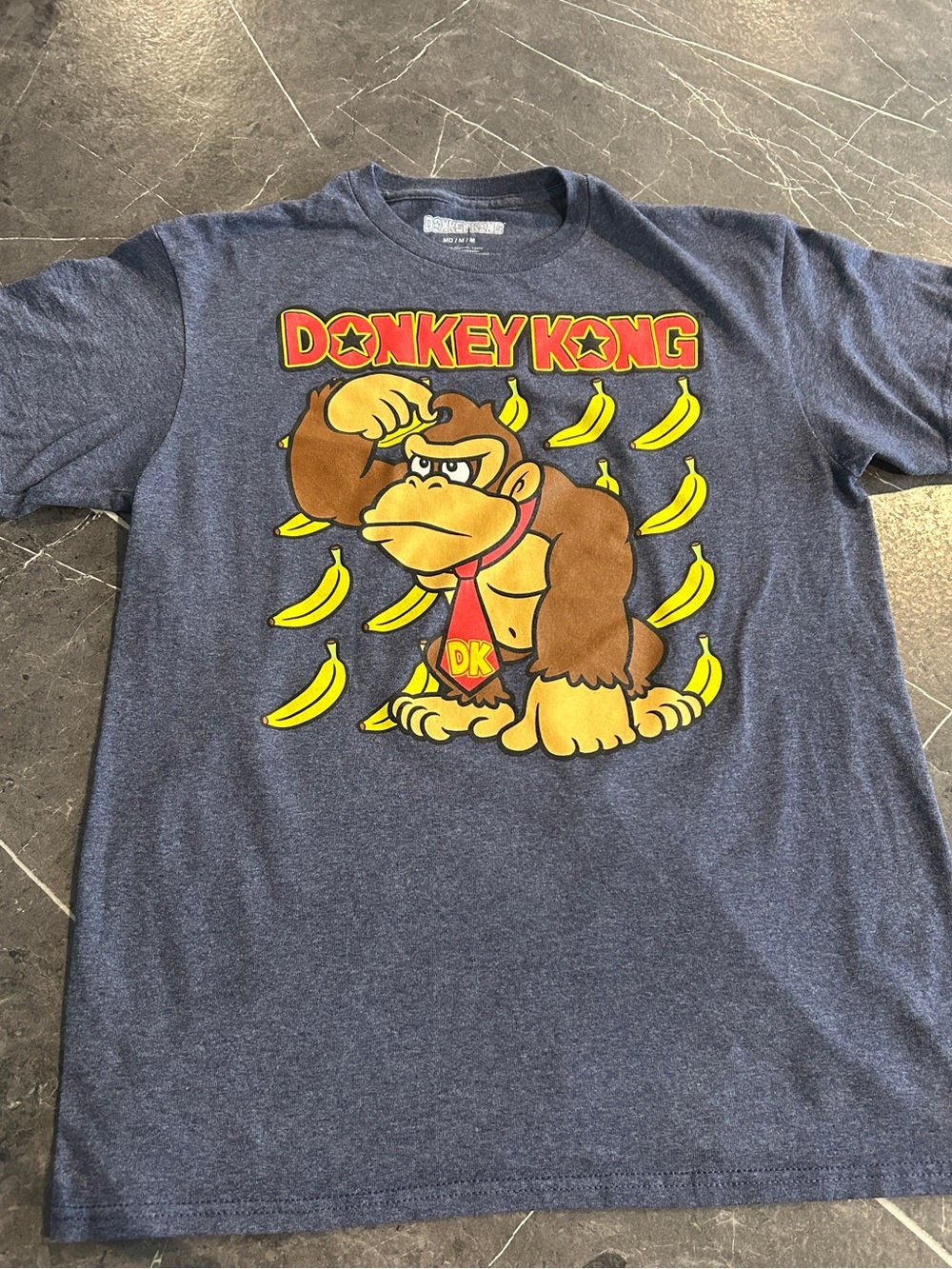 Donkey Kong Graphic Tee - Navy with Yellow Print
